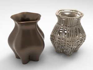 Vase Voronoi 8 3Dモデル