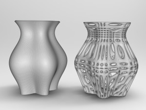 Vase Voronoi 8 3D Model