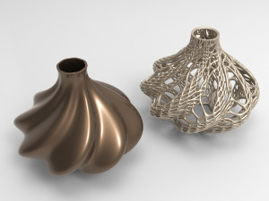 Vase Voronoi 11 Model 3D