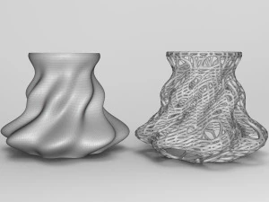 Vase Voronoi 12 3D Model