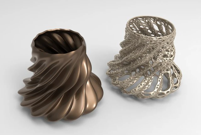 Vase Voronoi 13 3D Model .c4d .max .obj .3ds .fbx .stl .blend