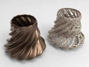 花瓶ボロノイ 13 3Dモデル