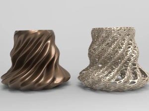 Vase Voronoi 13 3D Model