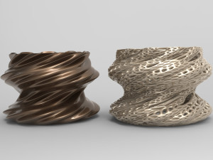 Vase Voronoi 15 Model 3D