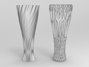 Vase Voronoi 17 Model 3D