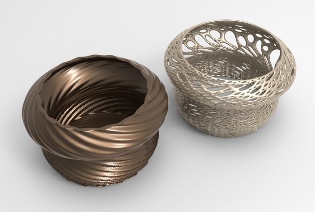 Vase Voronoi 20 Model 3D .c4d .max .obj .3ds .fbx .stl .blend 