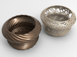 Vase Voronoi 20 Model 3D