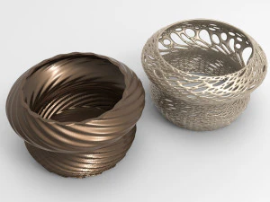 Vase Voronoi 20 3D Modell