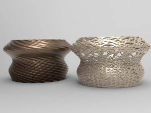 Vase Voronoi 20 Model 3D