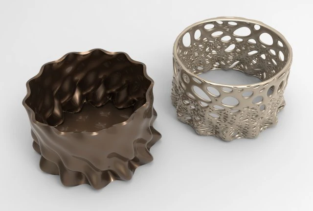 Vase Voronoi 22 3D Model .c4d .max .obj .3ds .fbx .stl .blend 