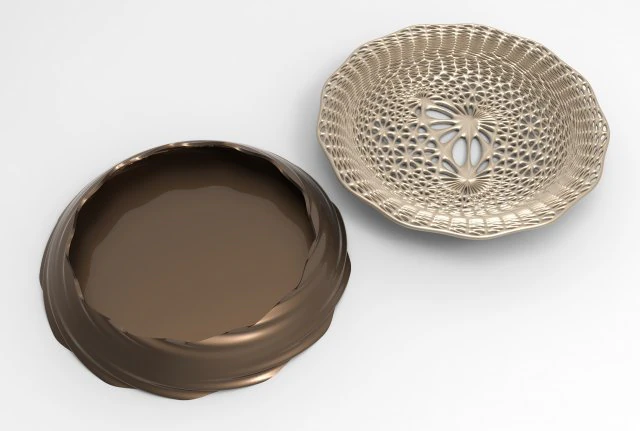 Vase Voronoi 23 3D Model .c4d .max .obj .3ds .fbx .stl .blend 