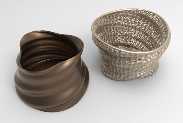 Vase Voronoi 25 Model 3D .c4d .max .obj .3ds .fbx .stl .blend 