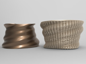 Vase Voronoi 25 Model 3D