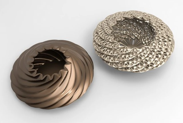 Vase Voronoi 29 3D Model .c4d .max .obj .3ds .fbx .stl .blend