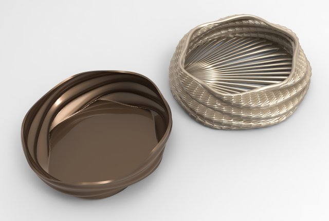 Vase Voronoi 30 3D Model .c4d .max .obj .3ds .fbx .stl .blend 