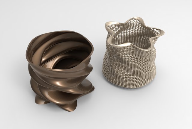 Vase Voronoi 32 Modelo 3D .c4d .max .obj .3ds .fbx .stl .blend 