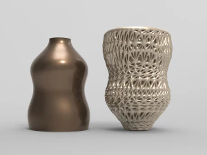 Vase Voronoi 33 3D Model