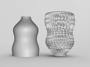 Vase Voronoi 33 3D Model