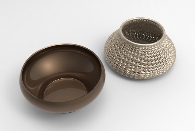 Vase Voronoi 35 3D Model .c4d .max .obj .3ds .fbx .stl .blend 