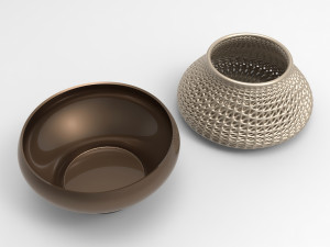 Vase Voronoi 35 Model 3D