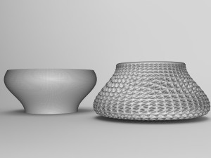 Vase Voronoi 35 3D Model