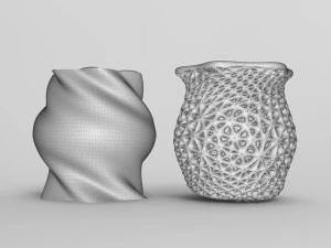 Vase Voronoi 36 3D Model