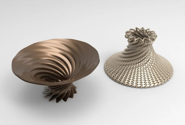 Vase Voronoi 41 3D Model .c4d .max .obj .3ds .fbx .stl .blend 