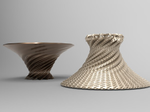 Vase Voronoi 41 Model 3D