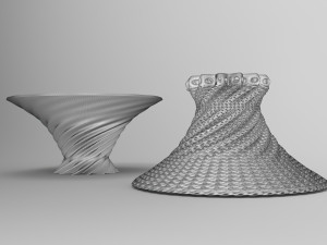 Vase Voronoi 41 Model 3D