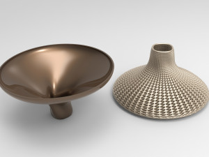 Vase Voronoi 42 Model 3D