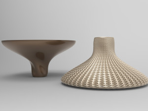 Vase Voronoi 42 Model 3D