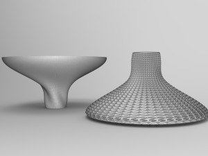 Vase Voronoi 42 Model 3D