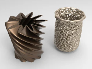 Vaso Voronoi 44 Modelo 3D