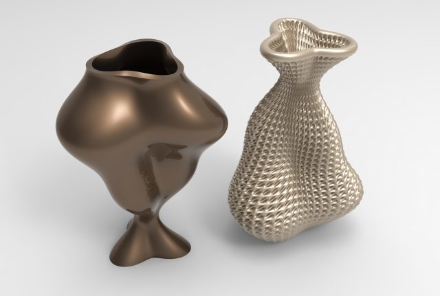 Vase Voronoi 46 3D Модель .c4d .max .obj .3ds .fbx .stl .blend 