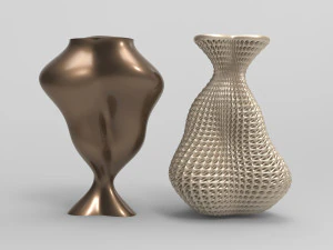 Vase Voronoi 46 3D Model