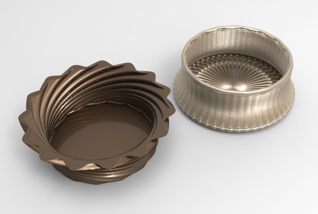 Vase Voronoi 47 3D Модель .c4d .max .obj .3ds .fbx .stl .blend 