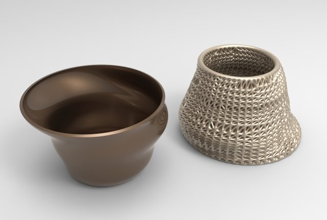 Vase Voronoi 49 3D 模型 .c4d .max .obj .3ds .fbx .stl .blend 