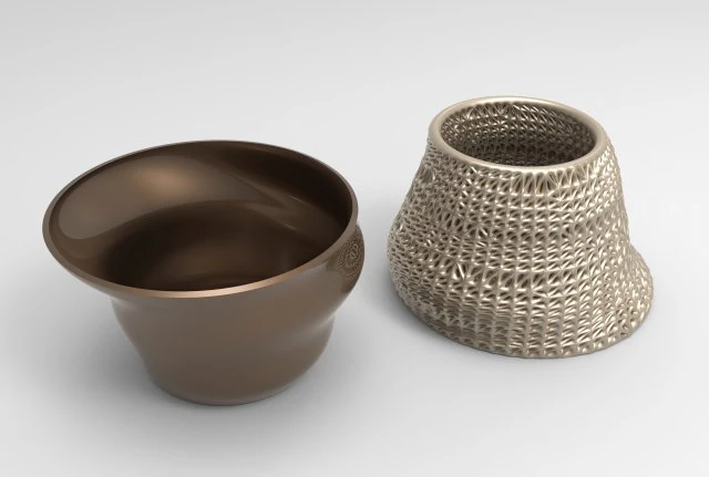 Vase Voronoi 49 3D Model .c4d .max .obj .3ds .fbx .stl .blend 