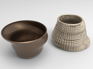 Vase Voronoi 49 Model 3D