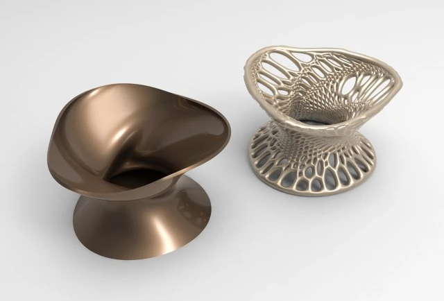 Vase Voronoi 51 3D Model .c4d .max .obj .3ds .fbx .stl .blend 