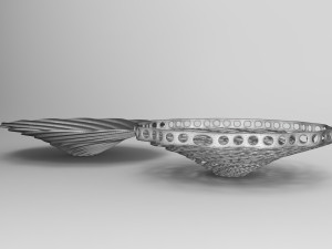 Vase Voronoi 52 Model 3D