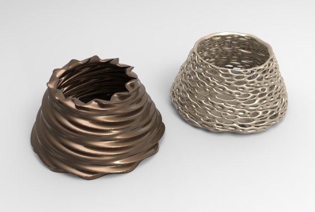 Vase Voronoi 55 Modelo 3D .c4d .max .obj .3ds .fbx .stl .blend 