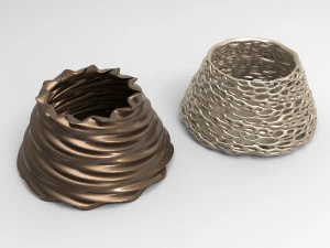 Vase Voronoi 55 3D Model