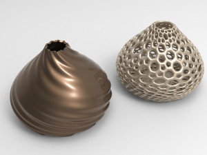 Vase Voronoi 56 3D Model