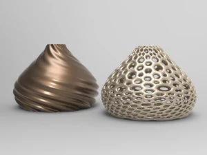 Vase Voronoi 56 3D Model