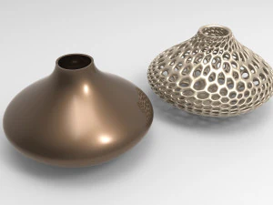 꽃병 보로노이 57 3D 모델