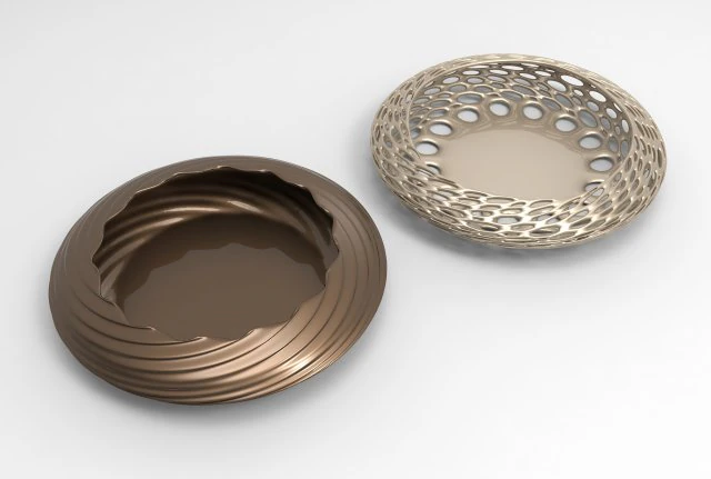 Vase Voronoi 58 3D Model .c4d .max .obj .3ds .fbx .stl .blend 