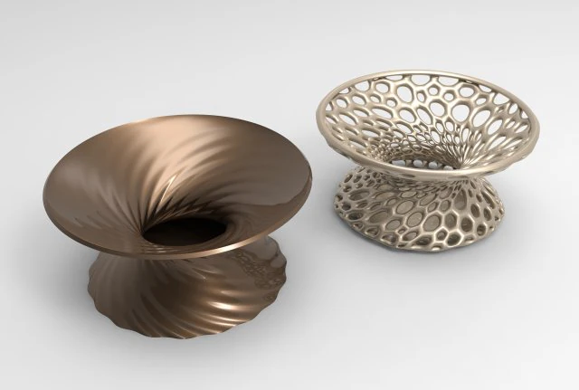 Vase Voronoi 61 3D Model .c4d .max .obj .3ds .fbx .stl .blend 