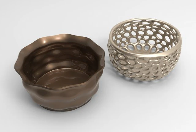 Vase Voronoi 62 3D Model .c4d .max .obj .3ds .fbx .stl .blend 