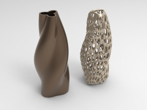 Vase Voronoi 63 Model 3D